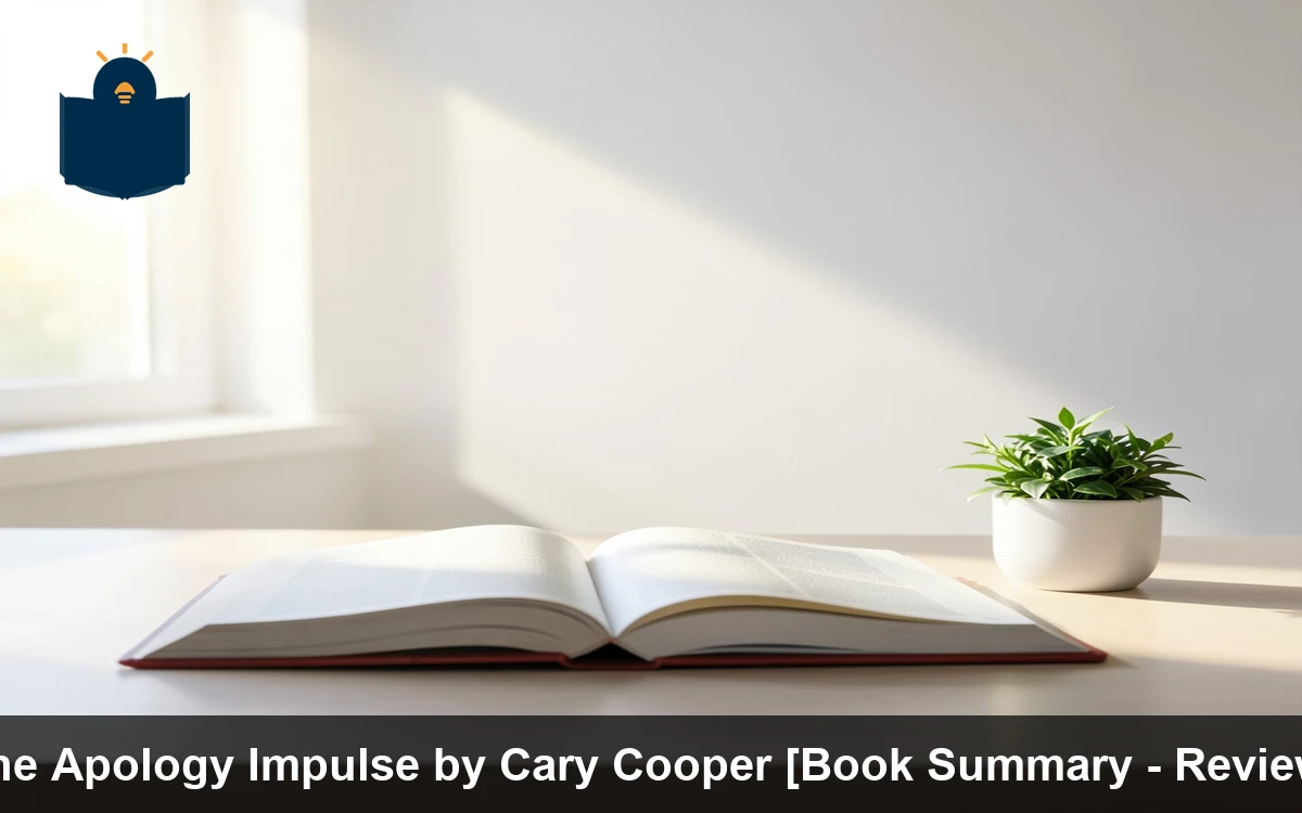 The Apology Impulse by Cary Cooper [Book Summary - Review]
