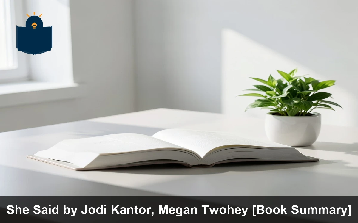 She Said by Jodi Kantor, Megan Twohey [Book Summary]