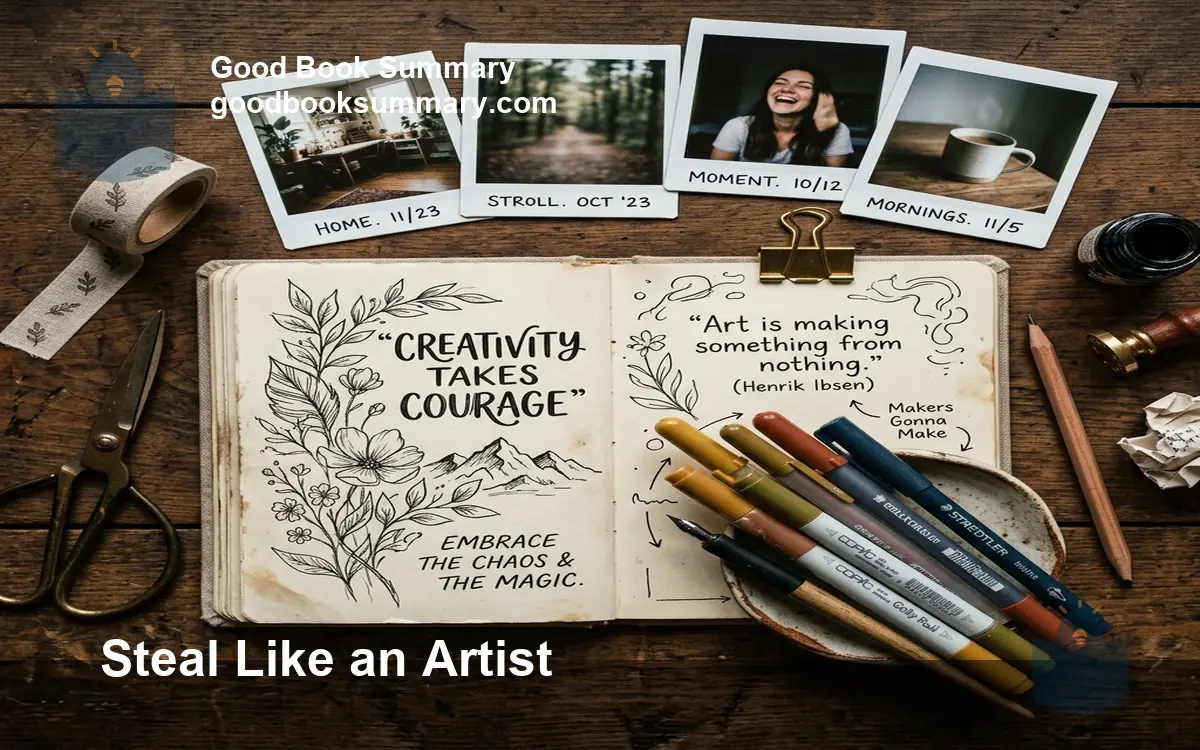 Steal Like an Artist Summary: Why Originality Begins with Influence Instead of Isolation